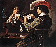 Theodoor Rombouts The Card Players oil